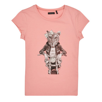 Clothing Girl short-sleeved t-shirts Ikks XW10442 Pink