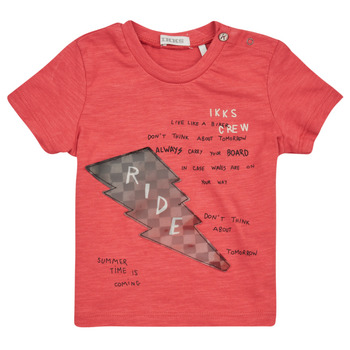 Clothing Boy short-sleeved t-shirts Ikks XW10071 Red
