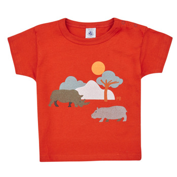 Clothing Children short-sleeved t-shirts Petit Bateau FAON Orange