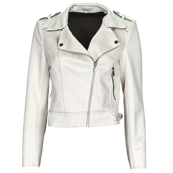 Clothing Women Leather jackets / Imitation leather Morgan GRAMMINA Beige