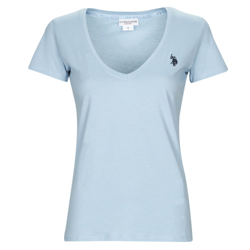 U.S Polo Assn. BELL Blue - Fast delivery | Spartoo Europe ! - Clothing  short-sleeved t-shirts Women 34,40 €