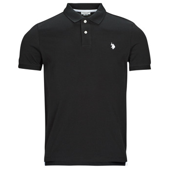 Clothing Men short-sleeved polo shirts U.S Polo Assn. KING Black