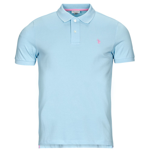 U.S Polo Assn. KING Blue - Fast delivery | Spartoo Europe ! - Clothing  short-sleeved polo shirts Men 61,60 €
