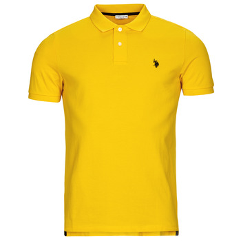 Clothing Men short-sleeved polo shirts U.S Polo Assn. KING Yellow