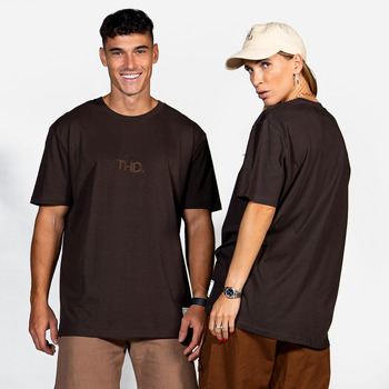 Clothing short-sleeved t-shirts THEAD.  Brown