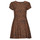 Clothing Women Short Dresses Volcom DINO TEA DRESS Brown