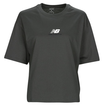 Clothing Women short-sleeved t-shirts New Balance Athletics 1/4 Zip Black