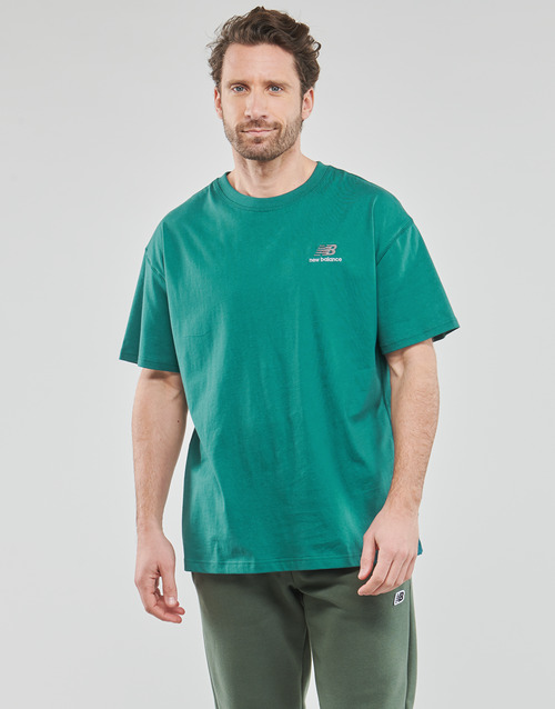 New Balance Uni-ssentials Cotton T-Shirt ! short-sleeved Green delivery Fast | - t-shirts 28,00 € Spartoo Clothing Europe 