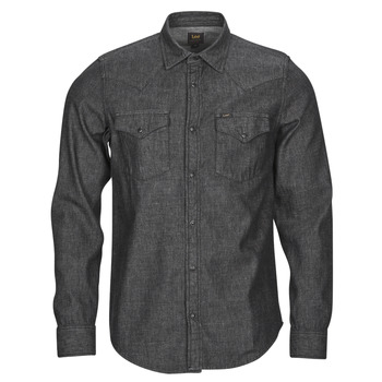 Clothing Men long-sleeved shirts Lee REGULAR WESTERN SHIRT Black