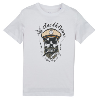 Clothing Boy short-sleeved t-shirts Jack & Jones JORROXBURY TEE SS CREW NECK White