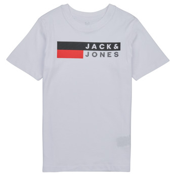 Clothing Boy short-sleeved t-shirts Jack & Jones JJECORP LOGO TEE White