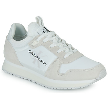 Shoes Women Low top trainers Calvin Klein Jeans RUNNER SOCK LACEUP NY-LTH W White