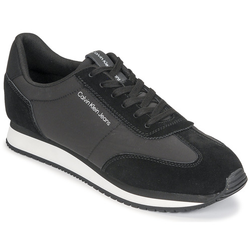 Shoes Men Low top trainers Calvin Klein Jeans RETRO RUNNER WINGTIP MIX Black