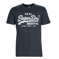 Clothing Men short-sleeved t-shirts Superdry VINTAGE VL NOOS TEE Marine