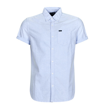 Clothing Men short-sleeved shirts Superdry VINTAGE OXFORD S/S SHIRT Classic / Blue