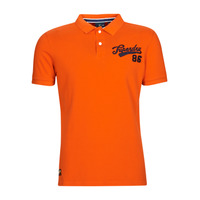 Clothing Men short-sleeved polo shirts Superdry VINTAGE SUPERSTATE POLO Bold / Orange