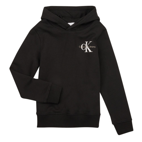 Calvin Klein Jeans SMALL MONOGRAM HOODIE Black - Fast delivery