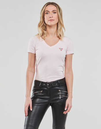 Guess ES SS KARLEE JEWEL BTN HENLEY White - Fast delivery