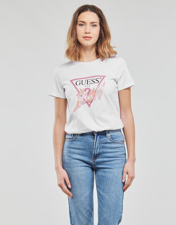 Guess SS CN ICON TEE White