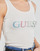 Clothing Women Tops / Sleeveless T-shirts Guess COLORFUL LOGO TANK TOP White