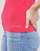 Clothing Women short-sleeved t-shirts Guess SS KARLEE JEWEL BTN HENLEY Fuschia