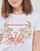 Clothing Women short-sleeved t-shirts Guess SS CN TRIANGLE FLOWERS TEE White