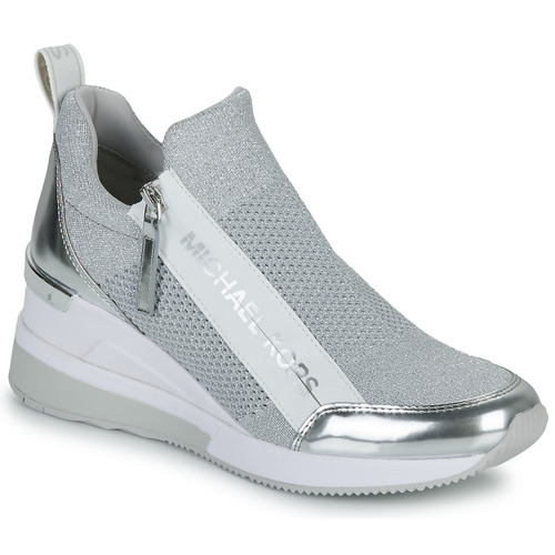 Shoes Women Low top trainers MICHAEL Michael Kors WILLIS WEDGE TRAINER Silver
