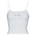 Clothing Women Tops / Sleeveless T-shirts Tommy Jeans TJW BBY COLOR LINEAR STRAP TOP White