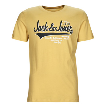 Clothing Men short-sleeved t-shirts Jack & Jones JJELOGO TEE SS O-NECK Yellow