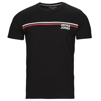 Clothing Men short-sleeved t-shirts Jack & Jones JJATLAS TEE SS CREW NECK Black