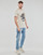 Clothing Men short-sleeved t-shirts Jack & Jones JORROXBURY TEE SS CREW NECK Ecru