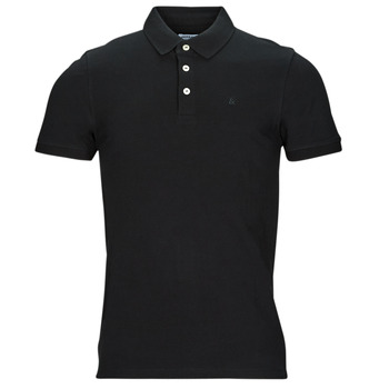 Clothing Men short-sleeved polo shirts Jack & Jones JJEPAULOS POLO SS Black