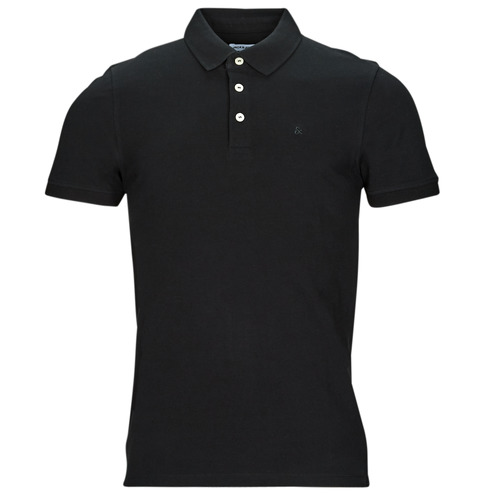 Clothing Men short-sleeved polo shirts Jack & Jones JJEPAULOS POLO SS Black