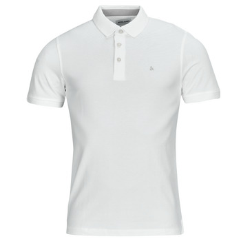 Clothing Men short-sleeved polo shirts Jack & Jones JJEPAULOS POLO SS White