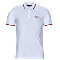 Clothing Men short-sleeved polo shirts Jack & Jones JJATLAS POLO SS White