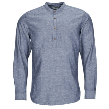 Clothing Men long-sleeved shirts Jack & Jones JPRBLASUMMER HALF PLACKET SHIRT L/S Blue