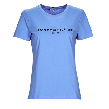 Clothing Women short-sleeved t-shirts Tommy Hilfiger REGULAR HILFIGER C-NK TEE SS Blue