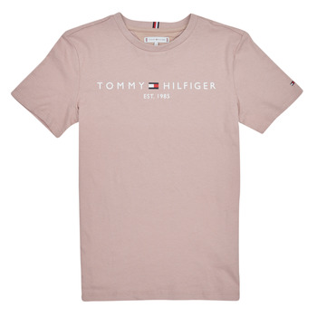Clothing Children short-sleeved t-shirts Tommy Hilfiger U ESSENTIAL Beige