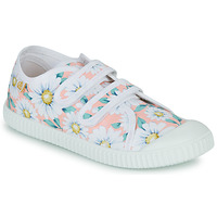 Shoes Girl Low top trainers Citrouille et Compagnie NEW 76 Flowers / Pink