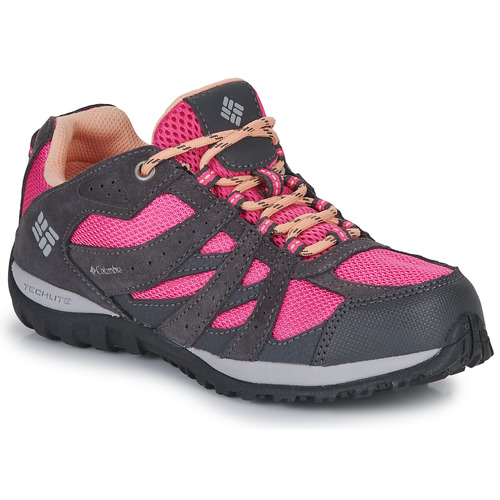 Shoes Girl Hiking shoes Columbia YOUTH REDMOND WATERPROOF Black / Pink