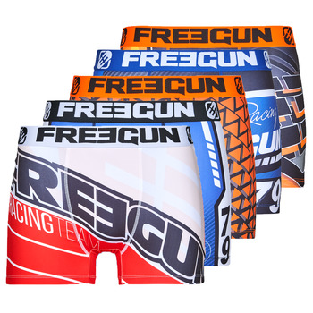 Underwear Men Boxer shorts Freegun BOXERS RACING X5 Multicolour