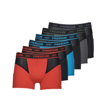 Underwear Men Boxer shorts Freegun BOXERS AKTIV SPORT X6 Black / Grey / Blue / Red
