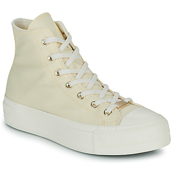 Shoes Women High top trainers Converse CHUCK TAYLOR ALL STAR LIFT HI Beige / White