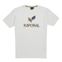 Clothing Boy short-sleeved t-shirts Kaporal PUCK DIVERSION White