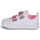Shoes Girl Low top trainers Converse CHUCK TAYLOR ALL STAR 2V EASY-ON GLITTER STRAP OX White / Pink
