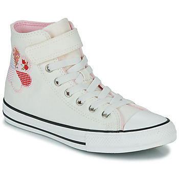 Shoes Girl High top trainers Converse CHUCK TAYLOR ALL STAR 1V HI White / Multicolour