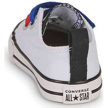 Converse INFANT CONVERSE CHUCK TAYLOR ALL STAR 2V EASY-ON SUMMER TWILL LO White / Blue / Red