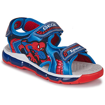 Shoes Boy Sandals Geox J SANDAL ANDROID BOY Blue / Red