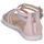 Shoes Girl Sandals Geox J SANDAL KARLY GIRL Pink / Blue / Mauve