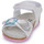 Shoes Girl Sandals Geox J ADRIEL GIRL White / Silver / Pink